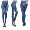 Fashion Hot Womens high-waisted denim skinny jeans leggings stretch pants S-XL