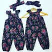 2PCS Floral Newborn Baby Girl Romper Bodysuit Clothes Outfits Set Short Sleeves