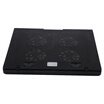 Nuo Xi NUOXI Noxi H2 notebook radiator notebook stand cooling pad computer accessories 4 fan silent cooling rack black 156 inches