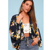 Women Floral Loose Shawl Vintage Kimono Cardigan Boho Chiffon Coat Jacket Blous