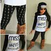 2Pcs Toddler Kids Girls Arrow Clothes Hooded Tops Long Pants Outfit Set US Stock