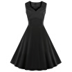 Vintage Sweetheart Collar Bridesmaid Flare Dress