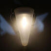 Colourful Solar Garden Hanging Lamp Xmas Tree Cornet Cone LED Light Lantern Bulb