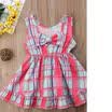 Kids Baby Girls Toddler Sleeveless Checked Print Princess Party Tutu Mini Dress