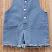 UK Newborn Baby Girls Denim Romper Bodysuit Jumpsuit Pants Outfits Set Clothes