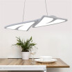 Baycheer HL487482 High Style Anti Glare 3150"Lx118"W 2 Light 44W LED Pendant Lighting in White Light