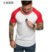 Fashion Mens Slim O Neck Short Sleeve Muscle Tee T-shirt Sports Tops Blouse AU