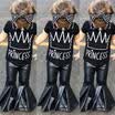 Toddler Kids Baby Girls Cotton Top T-shirt Bell-bottoms Pants Outfits Clothes US