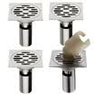 Larsd 304 stainless steel floor drain set deep water seal deodorant floor drain bathroom bathroom floor drain set washing machine floor drain elbow 5 package