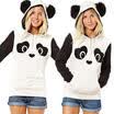 Womens Hoodie Sweatshirt Jumper Sweater Hooded Pullover Coat Tops Panda Jacket