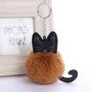 Artificial Fur Fluffy Cat Key Kitty Chain Key Ring Handbag Car Pendant UK STOCK