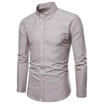 Mens Slim Fit Business Shirt Long Sleeve Dress Shirts Casual Shirt Tops