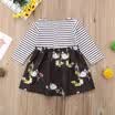 Cute Baby Girls Kids Clothes Children Swan Floral Princess Girl Party Dress