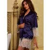 Women Long Bride Robe Satin Silk Night Dressing Gown Bathrobe Bridesmaid Kimono