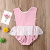 Cute Newborn Infant Baby Girl Lace Dress Floral Romper Jumpsuit Bodysuit Outfits