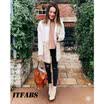 US Women Long Sleeve Knitted Fluffy Cardigan Sweater Pocket Outwear Coat Jacket