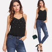 Sexy Womens Summer Chiffon Sleeveless Vest Shirt Blouse Ladies Top Size 6-16