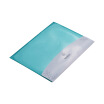 Double Pockets Plastic File Envelope Waterproof Document Holder Portfolio with Snap Button Closure for A4 Letter Size School Offic