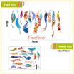 UK STOCK Feather Wall Sticker Vinyl Dream Flying Home Decal Mural Art Room Decor