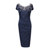 European Foreign Trade Station Hot Sale Short Sleeve Lace O Neck Pencil Party Dress