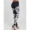 US Women Yoga Fitness Leggings Running Gym Stretch Sports Skull Printed Trousers