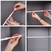 NEW Extendable Spring Telescopic Net Voile Tension Curtain Rail Loaded Pole Rod