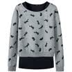 Semir Lady Printed Jacket Sweater Vest Two-piece Korean Women 19316010802 Coffee Tone M