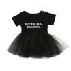 Lovely Baby Girls Tulle Cotton Romper Dress Bodysuit Playsuit Outfit Clothes UK