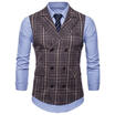 Men Single-Breasted Sleeveless Slim Wedding Waistcoat Casual Formal Suit Vest YU