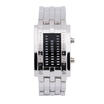 Luxury Mens Women Black Stainless Steel Date Digital LED Bracelet Sport Watches