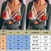Plus Size Womens Floral Crew Neck Tops Blouse Ladies Casual Long Sleeve T-Shirt