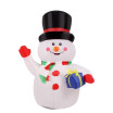 12m Inflatable Waving Hand Snowman for Christmas Cute Inflatable Xmas Decoration 39ft