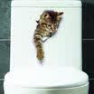 Toilet Stickers Decal Bathroom Transfer Art Interior Decoration Cover Quote AUV