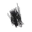 50pcs Thin U Shape Hair Bobby Pin Black Metal Clips