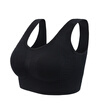 MD Women&39s Sports Bra Yoga Running No Steel Circle Health Sports U-Neck Vest Underwear Black M
