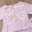 Kids Baby Girl Toddler Clothes Set Bowknot Top T Shirt Pants Outfit Set Clothes
