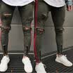 Mens Distressed Ripped Broken Hole Slim Fit Jeans Denim Joggers Pants Size28-40