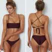 Women Bandeau Bandage Bikini Padded Set Brazilian Swimwear Beachwear Swimsuit