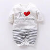 AU Newborn Kids Baby Girls Boy I Love Baba Mama Romper Jumpsuit Outfits Clothes
