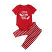 Newborn Toddler Infant Baby Boy Girl Clothes Romper TopsStriped Pants Outfits