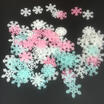 50Pcs Luminous 3D Wall Sticker Snowflake Decal Christmas Window Home Decor Set