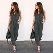 US Ladies Jumpsuit Striped Women Summer Casual Sleeveless Romper Fashion New