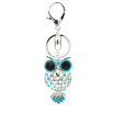 Crystal Piercing Owl Charms Twinkle Night Owls Phone Case Straps Shining Rhinestones Keychain Glittered Diamonds Pendant Jewelery