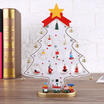 Christmas Wooden Train Santa Claus Xmas Festival Ornament Home Decor Kids Gifts
