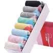 Jingdong supermarket Arctic cashmere socks Ms Ling Ge cartoon in the cylinder cotton socks breathable sweat sweat sports casual cute candy color socks 8 double uniform code