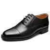 Strongman dress shoes JD305 calfskin general leather shoes quality three connector business men shoes black 39 yards