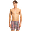 Three guns men &39s cotton Arrow pants cotton yarn - dyed home leisure men&39 s shorts red white grid 2XL