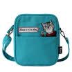 Princesa princesa bolsillo gato original bordado oblicuo bolso cuadrado bolsa de lona 1701XT001 verde