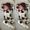 Newborn Kid Baby Girls Tops T-shirt Long Pants Headband Outfits Set Clothes w