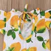 UK Newborn Baby Girls Lemon Rompers Bodysuit Playsuit Jumpsuit Clothes Outfit